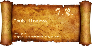 Taub Minerva névjegykártya